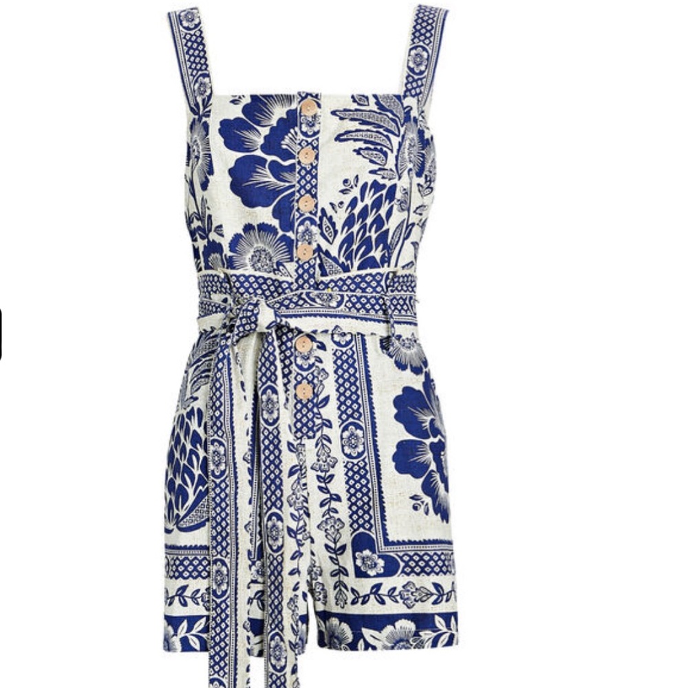 Farm Rio Pinapple Garden Blend Romper
